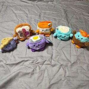 Bum Bumz Breakfast Mini 4.5” Lot Of 6 - Good Clean Soft